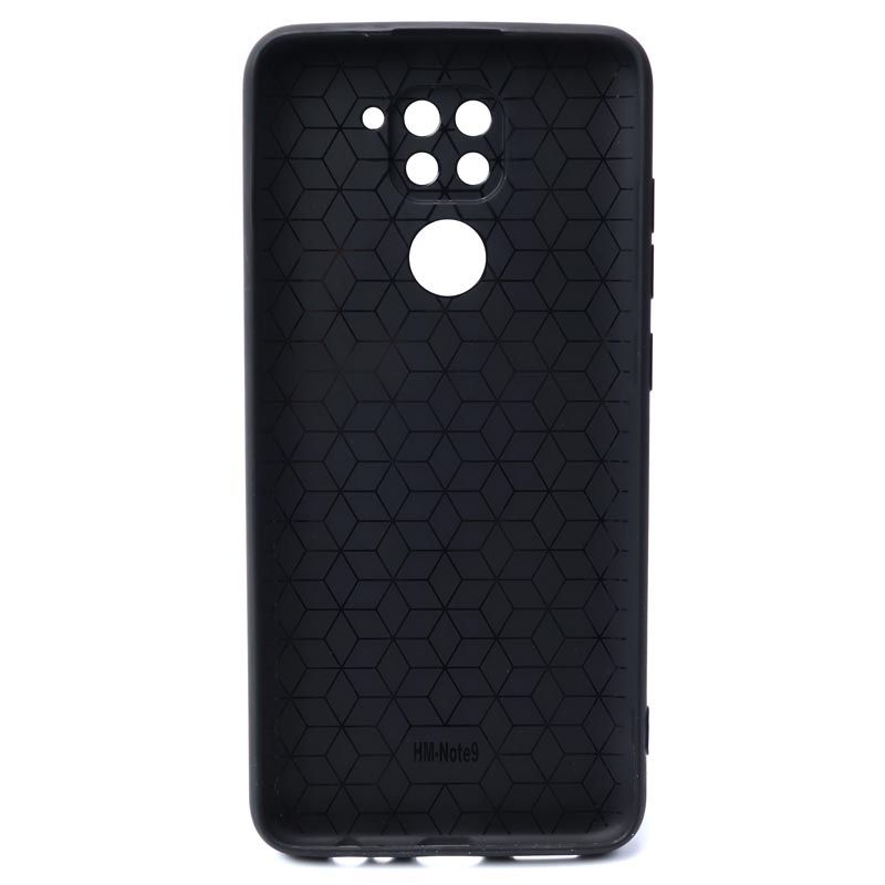 قاب ژله ای شطرنجی محافظ لنز دار Xiaomi Redmi Note 9 مشکی