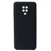 قاب ژله ای شیائومی Redmi Note 9 Pro شطرنجی محافظ لنزدار مشکی