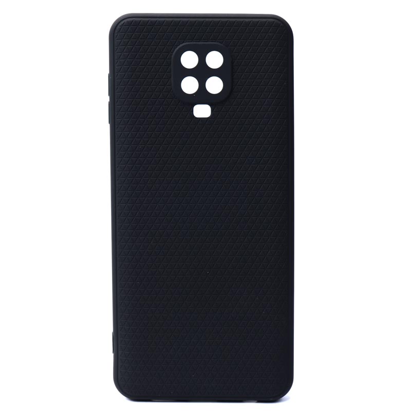 قاب ژله ای شطرنجی محافظ لنز دار Xiaomi Redmi Note 9 Pro مشکی