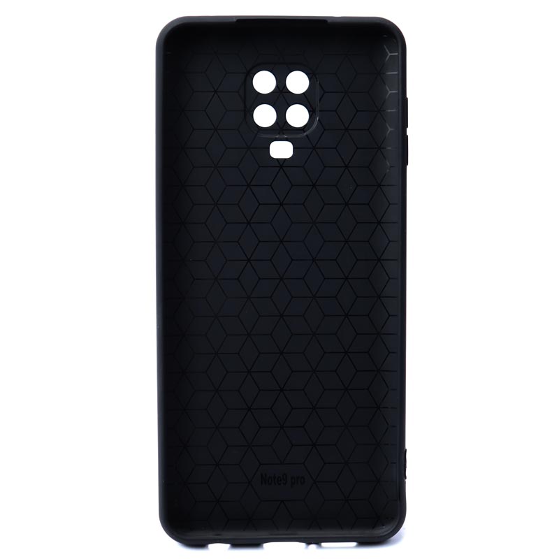 قاب ژله ای شطرنجی محافظ لنز دار Xiaomi Redmi Note 9 Pro مشکی
