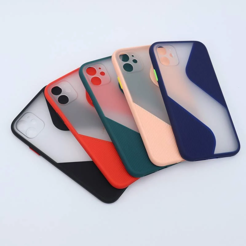 قاب PC آیفون iPhone 11 طرح S پشت مات محافظ لنزدار