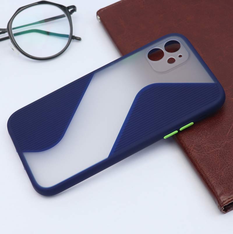 قاب PC آیفون iPhone 11 طرح S پشت مات محافظ لنزدار