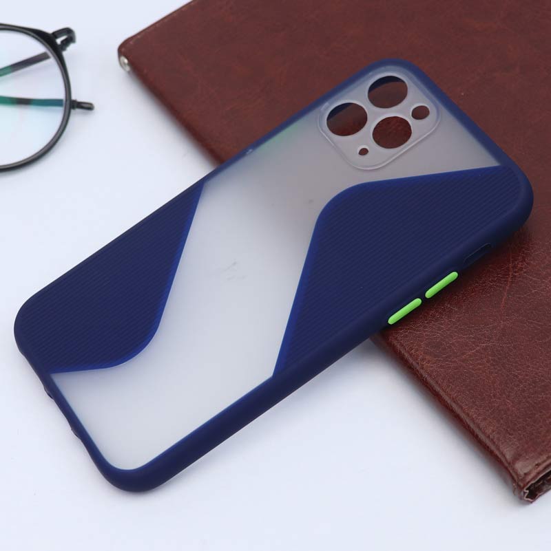 قاب PC آیفون iPhone 11 Pro طرح S پشت مات محافظ لنزدار