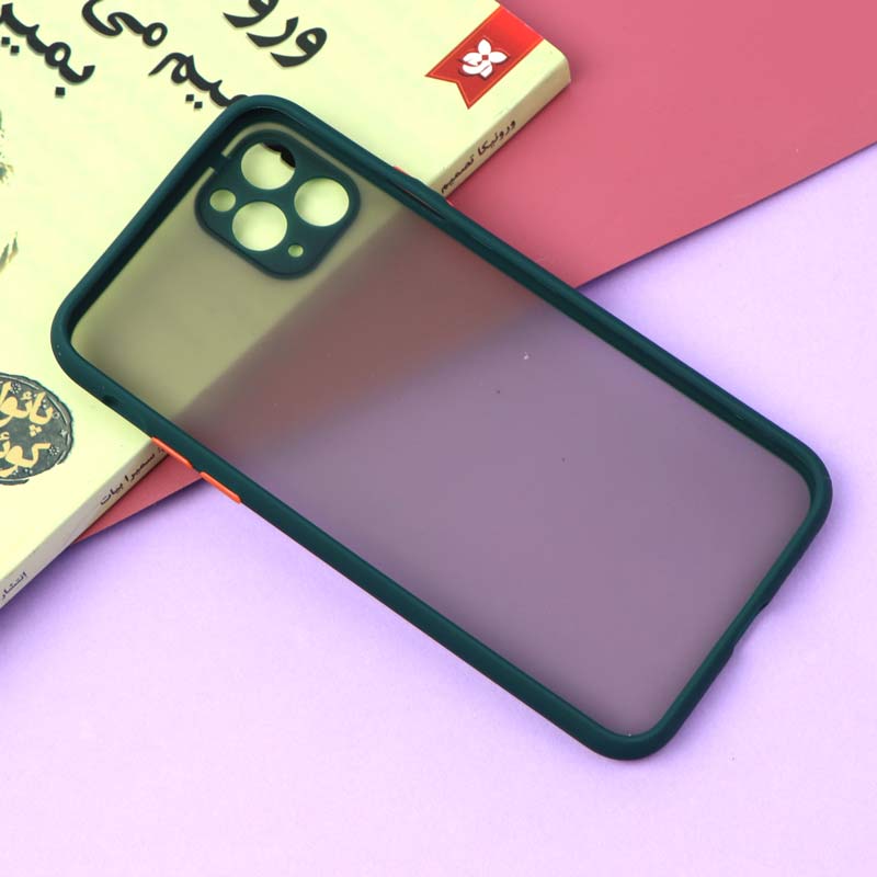 قاب PC مات محافظ لنز دار iPhone 11 Pro Max
