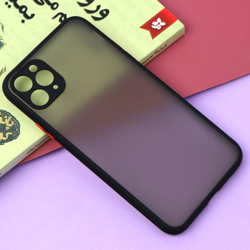 قاب PC مات محافظ لنز دار iPhone 11 Pro Max