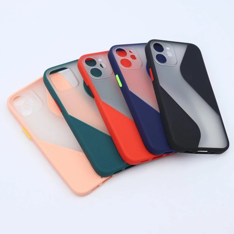 قاب PC آیفون iPhone 12 Mini طرح S پشت مات محافظ لنزدار
