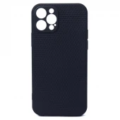 قاب ژله ای آیفون iPhone 12 Pro شطرنجی محافظ لنزدار مشکی