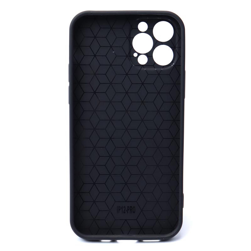 قاب ژله ای شطرنجی محافظ لنز دار iPhone 12 Pro مشکی