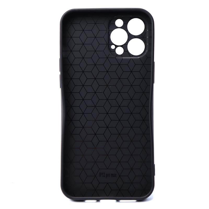 قاب ژله ای شطرنجی محافظ لنز دار iPhone 12 Pro Max مشکی