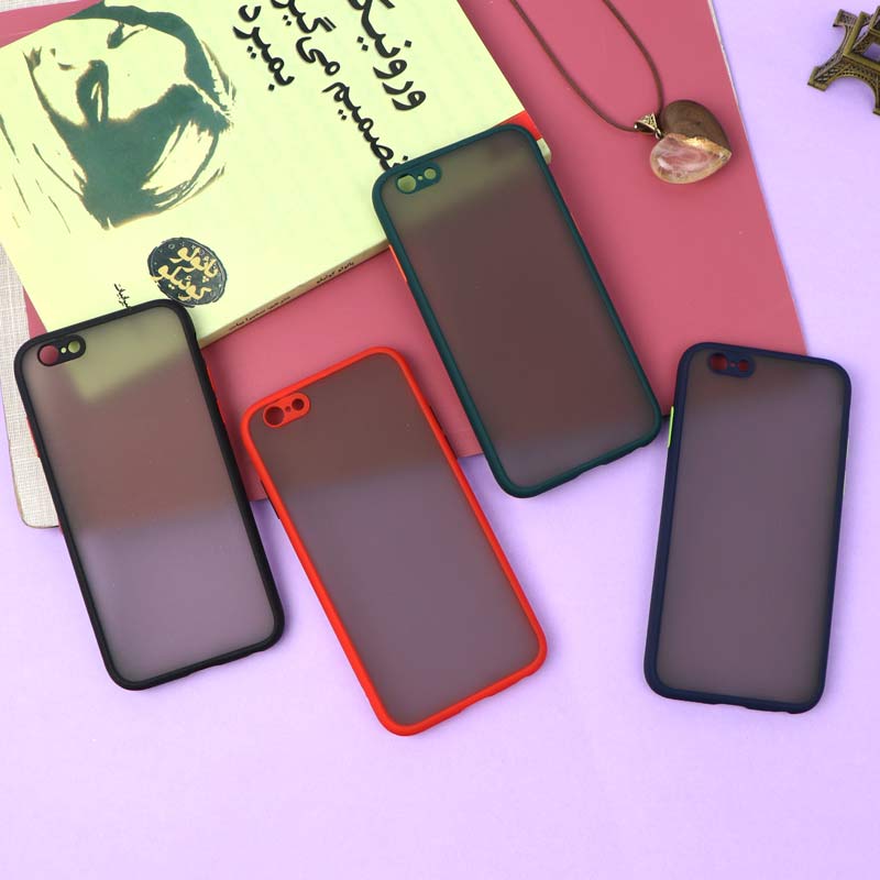 قاب PC مات محافظ لنز دار iPhone 6/6s