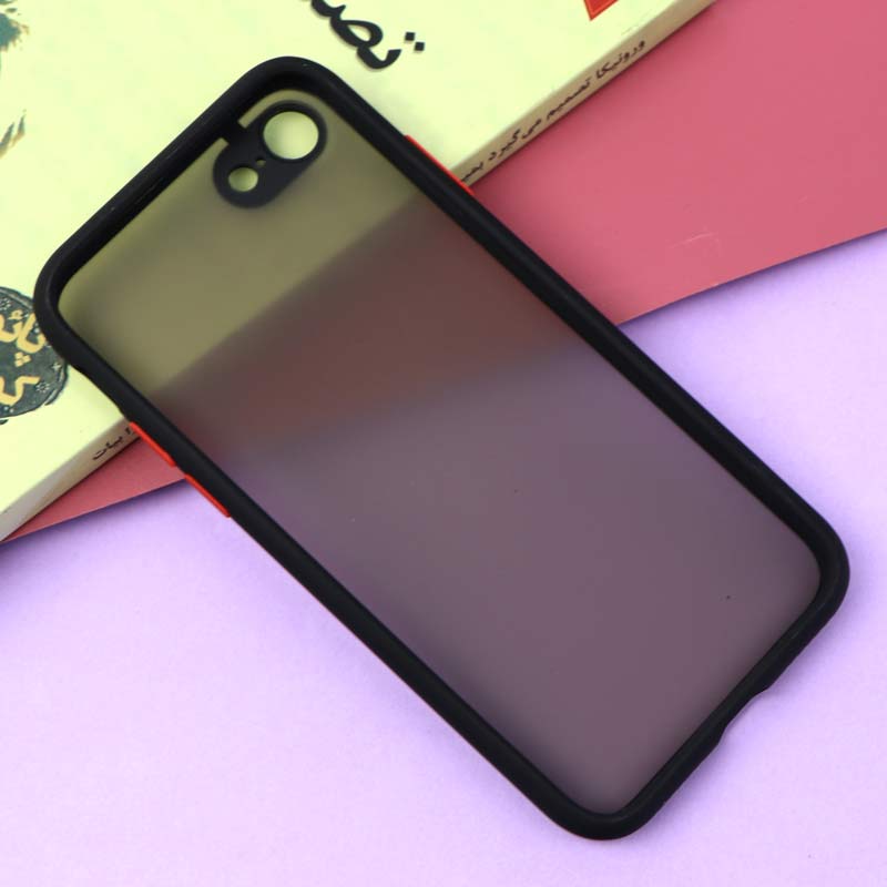 قاب PC مات محافظ لنز دار iPhone 7/8