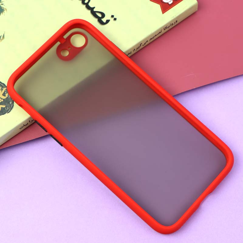 قاب PC مات محافظ لنز دار iPhone 7/8