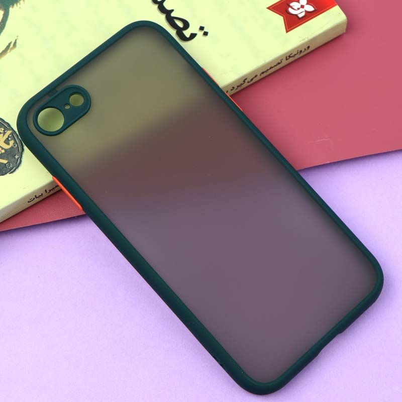قاب PC مات محافظ لنز دار iPhone 7/8