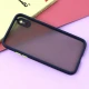 قاب PC مات محافظ لنز دار iPhone X/XS