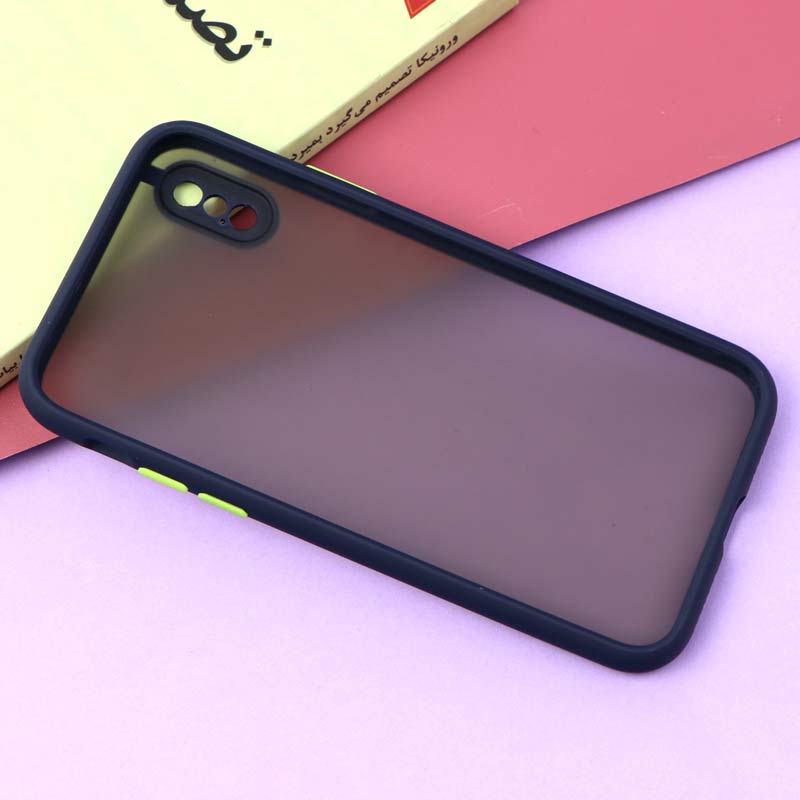 قاب PC مات محافظ لنز دار iPhone X/XS