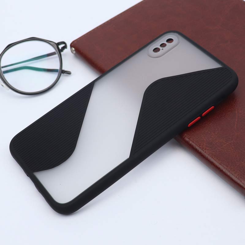 قاب PC مات طرح S محافظ لنز دار iPhone XS Max
