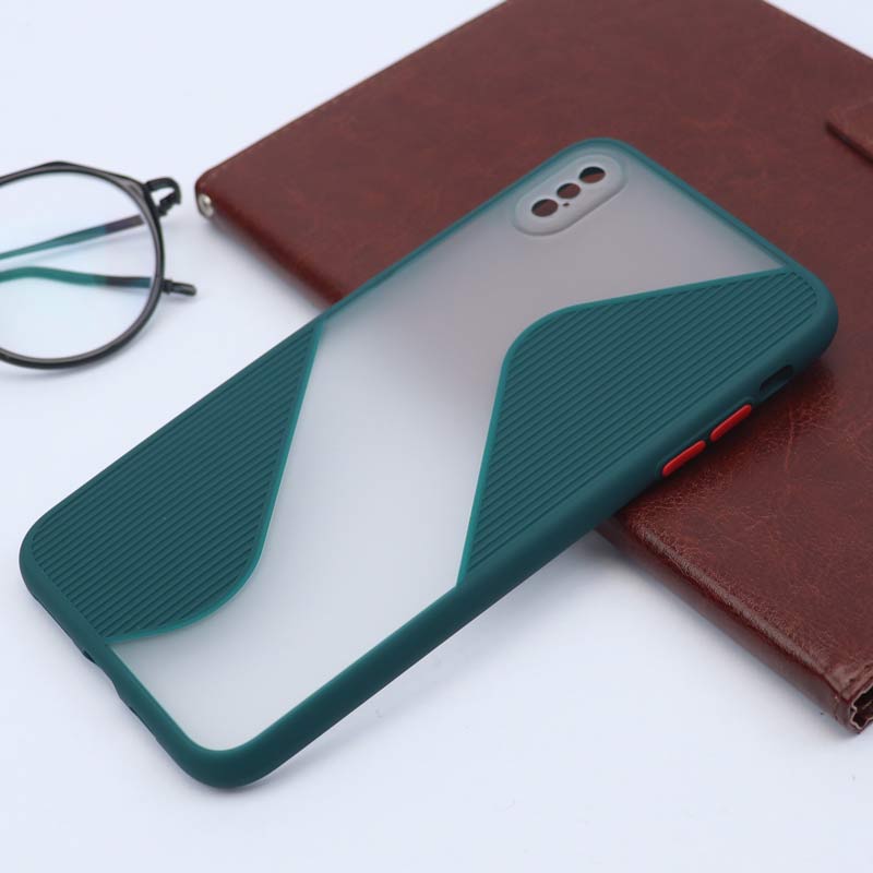 قاب PC مات طرح S محافظ لنز دار iPhone XS Max