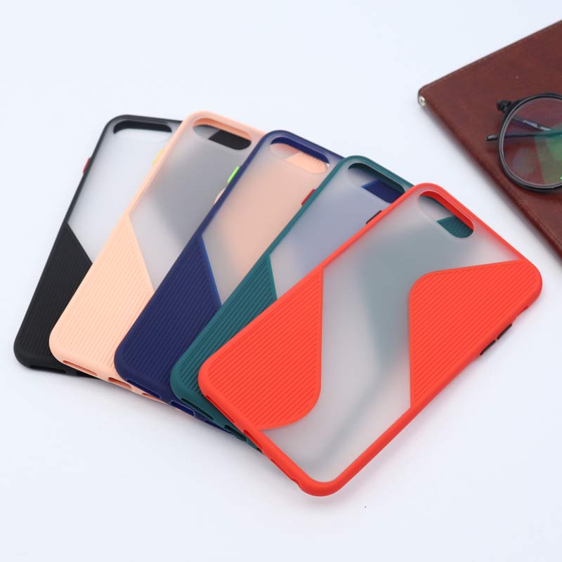 قاب PC مات طرح S محافظ لنز دار iPhone 6 Plus / 7 Plus / 8 Plus