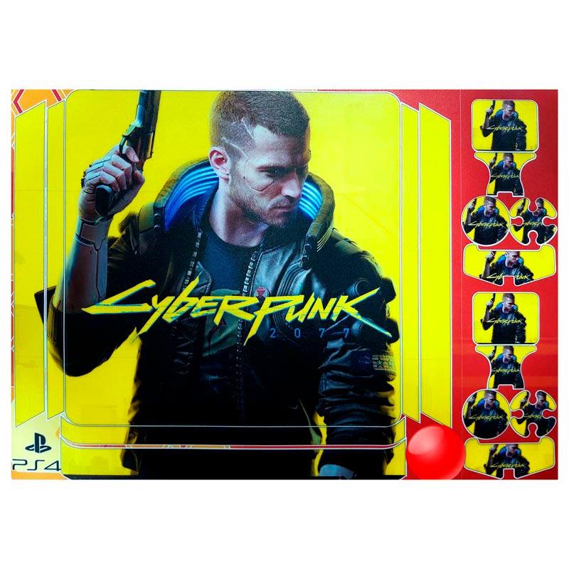 اسکین پلی استیشن 4 اسلیم طرح Cyberpunk کد1