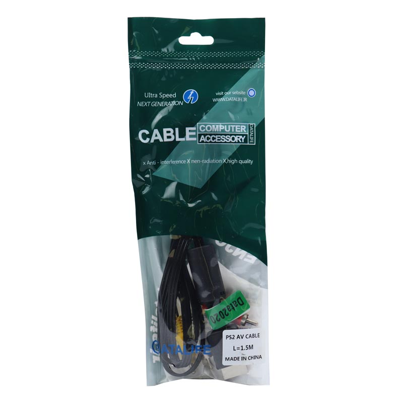 کابل تصویر کامپوننت Datalife PS2 To RCA 1.5m