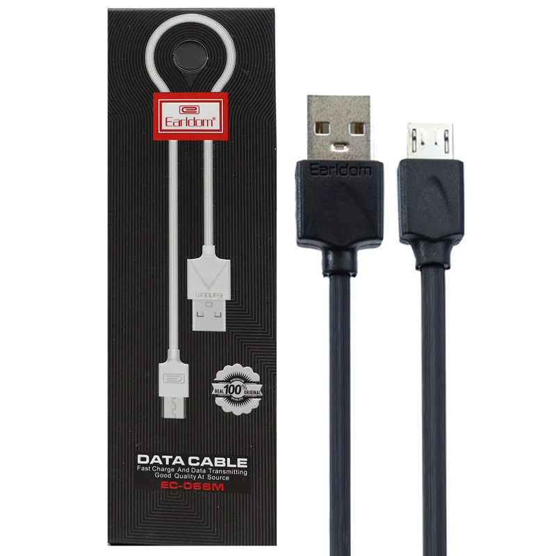 کابل میکرو یو اس بی Earldom EC-066m 2.4A 1m