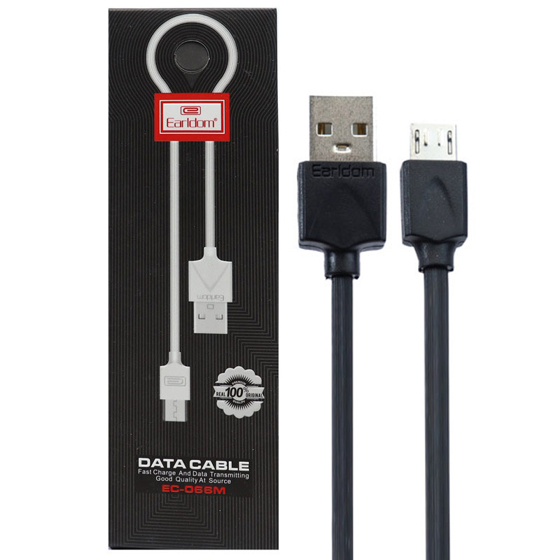 کابل میکرو یو اس بی Earldom EC-066m 2.4A 1m