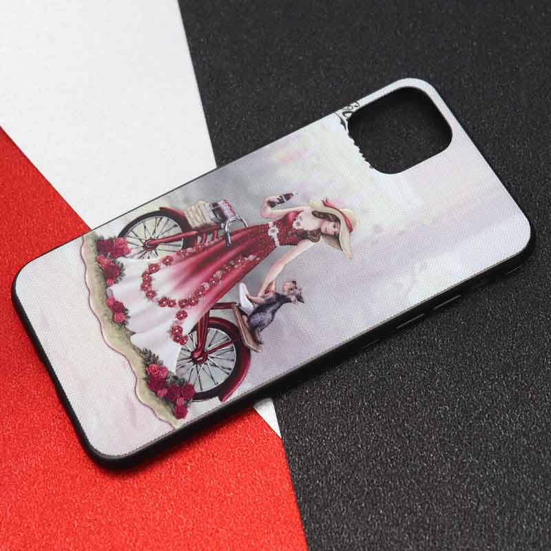 قاب فانتزی برجسته طرح دخترانه آیفون iPhone 11 Pro Max سری H