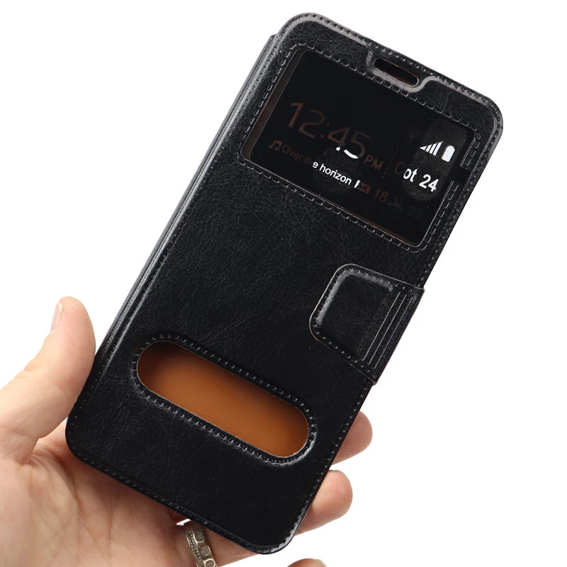 کیف کلاسوری چرمی Huawei Y6 2019 مشکی