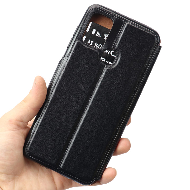 کیف کلاسوری چرمی Samsung A21s مشکی