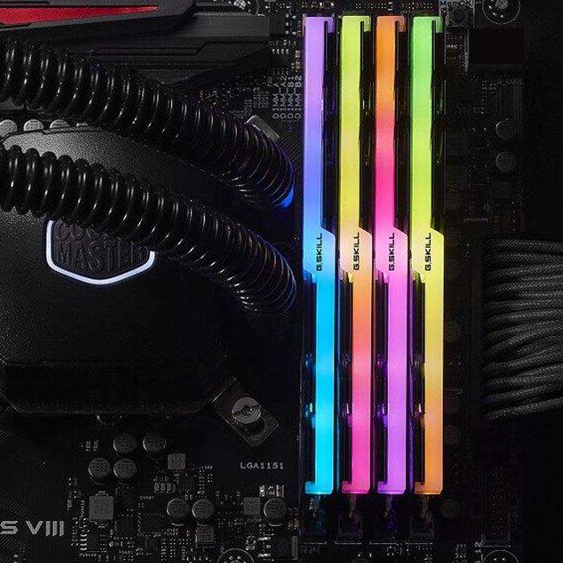 رم کامپیوتر G.SKILL Trident Z RGB F4 DDR4 32GB 3600MHz CL18 Dual