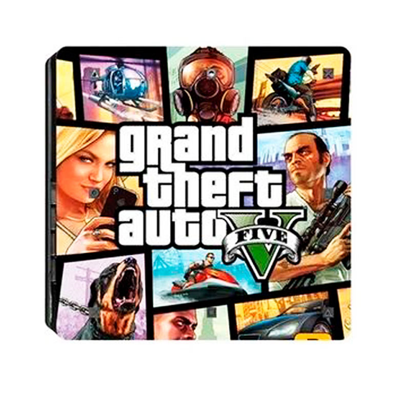 اسکین پلی استیشن 4 اسلیم طرح GTA V Logo