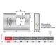 قفل کتابی گیرا Gira970 97mm کد 027