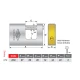 قفل کتابی گیرا Gira970 97mm کد 018