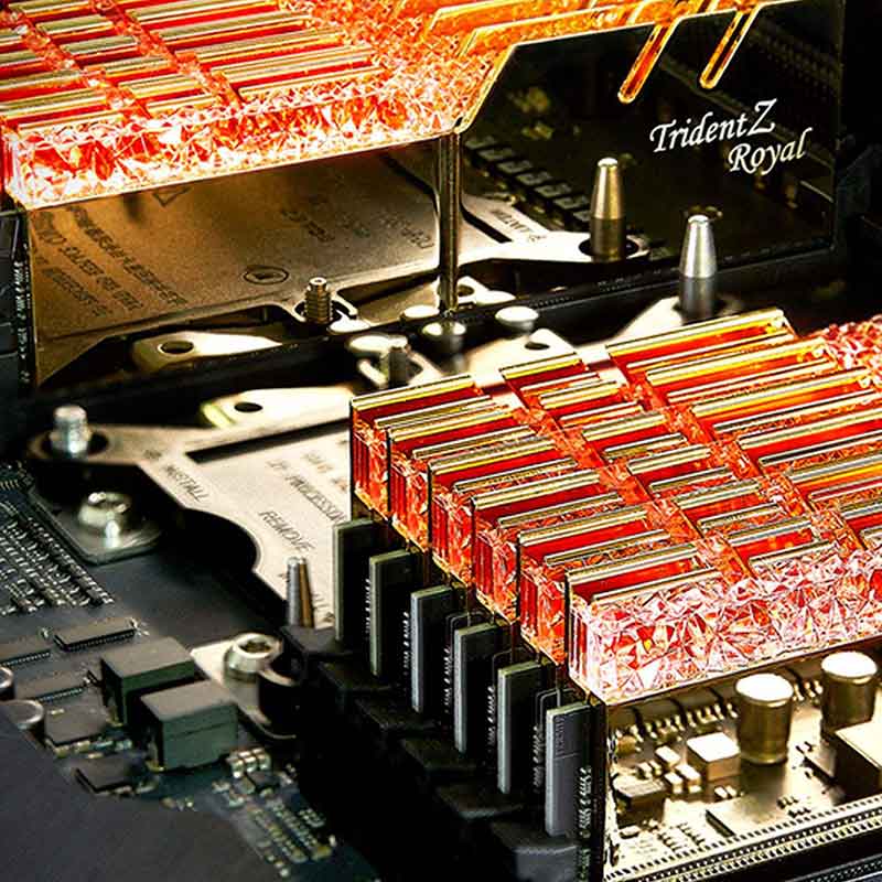 رم جی اسکیل G.SKILL Trident Z Royal Gold DDR4 16GB 3600MHz