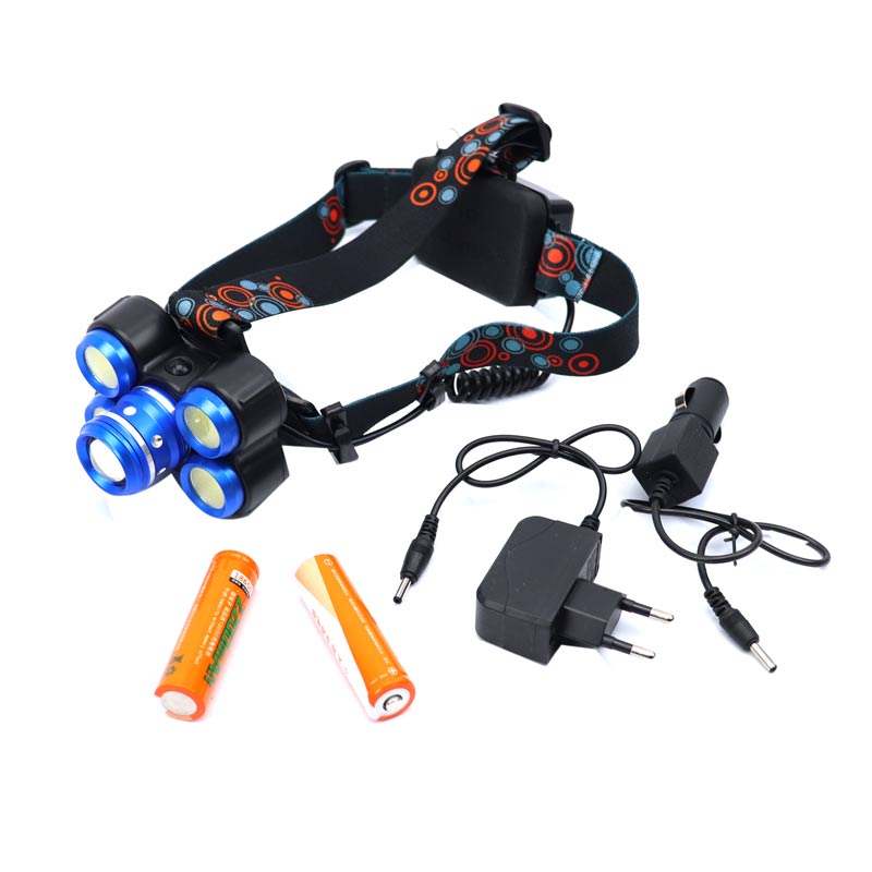 چراغ پیشانی هدلایت شارژی 5 کاره 4 حالته Headlight