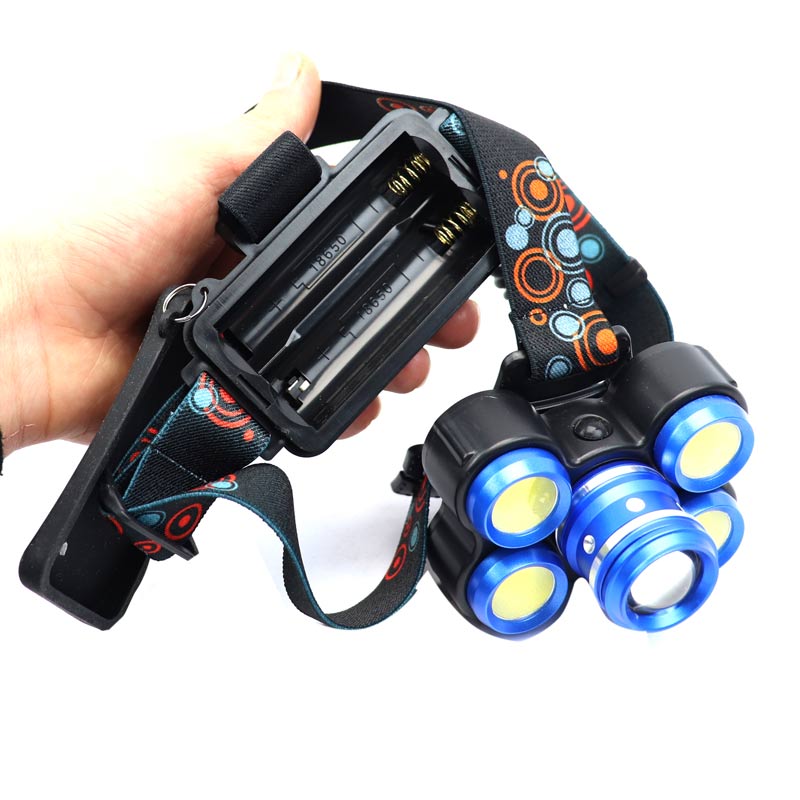 چراغ پیشانی هدلایت شارژی 5 کاره 4 حالته Headlight
