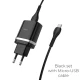 شارژر دیواری فست شارژ Hoco C12Q QC3 18W + کابل microUSB (گارانتی 12 ماهه)