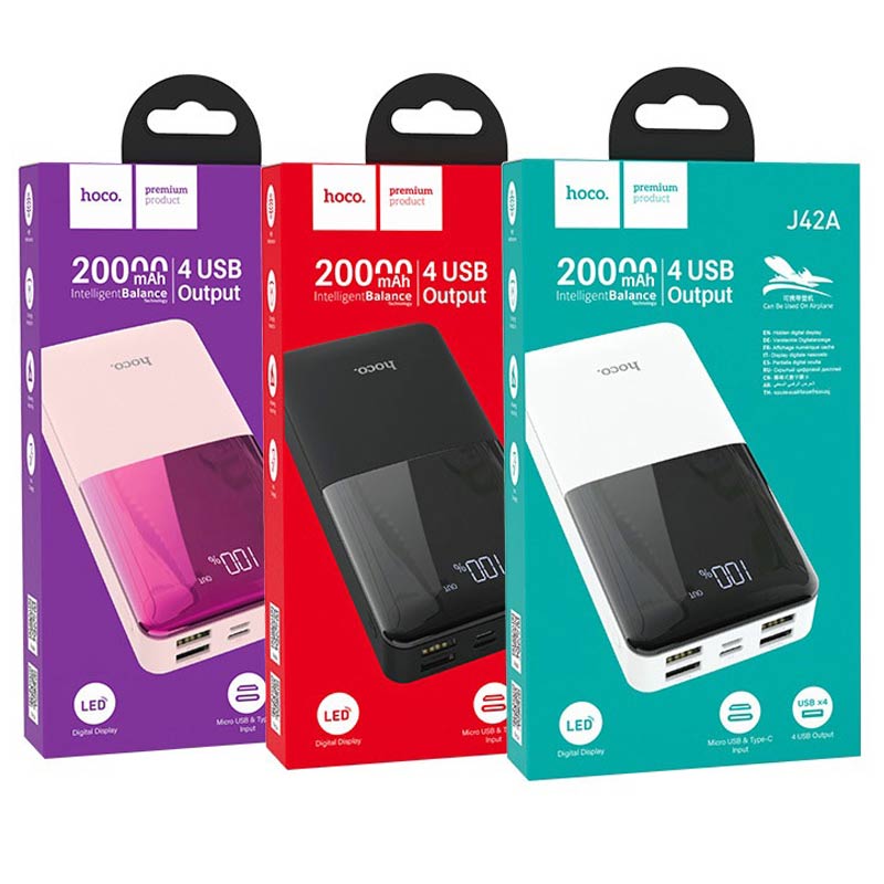 پاور بانک 20000 هوکو Hoco J42A (گارانتی 12 ماهه)