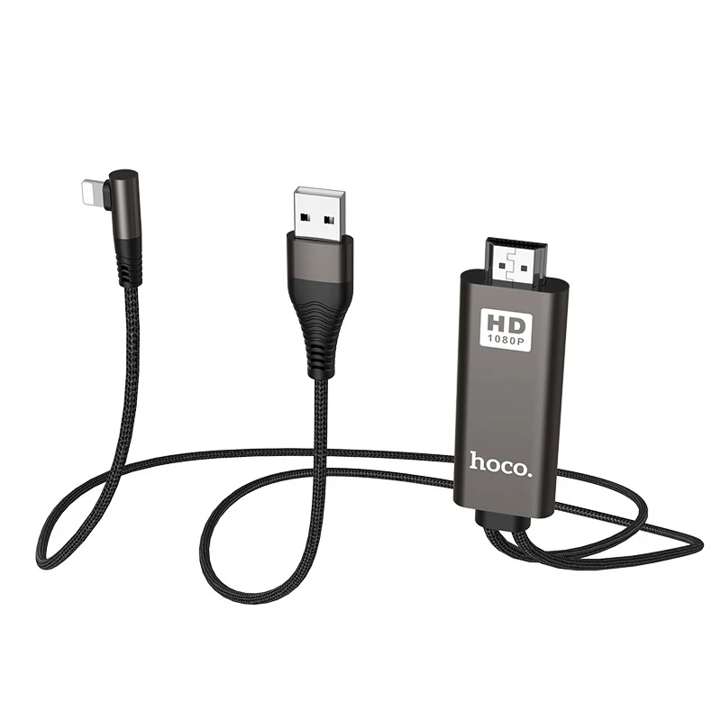 تبدیل Lightning به HDMI هوکو UA14 طول 2 متر