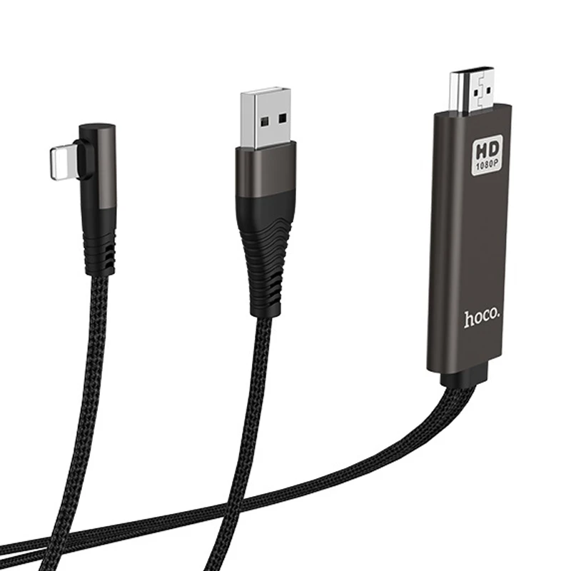 تبدیل Lightning به HDMI هوکو UA14 طول 2 متر