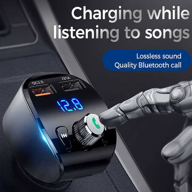 FM Player و شارژر فندکی Joyroom JR-CL02 QC3