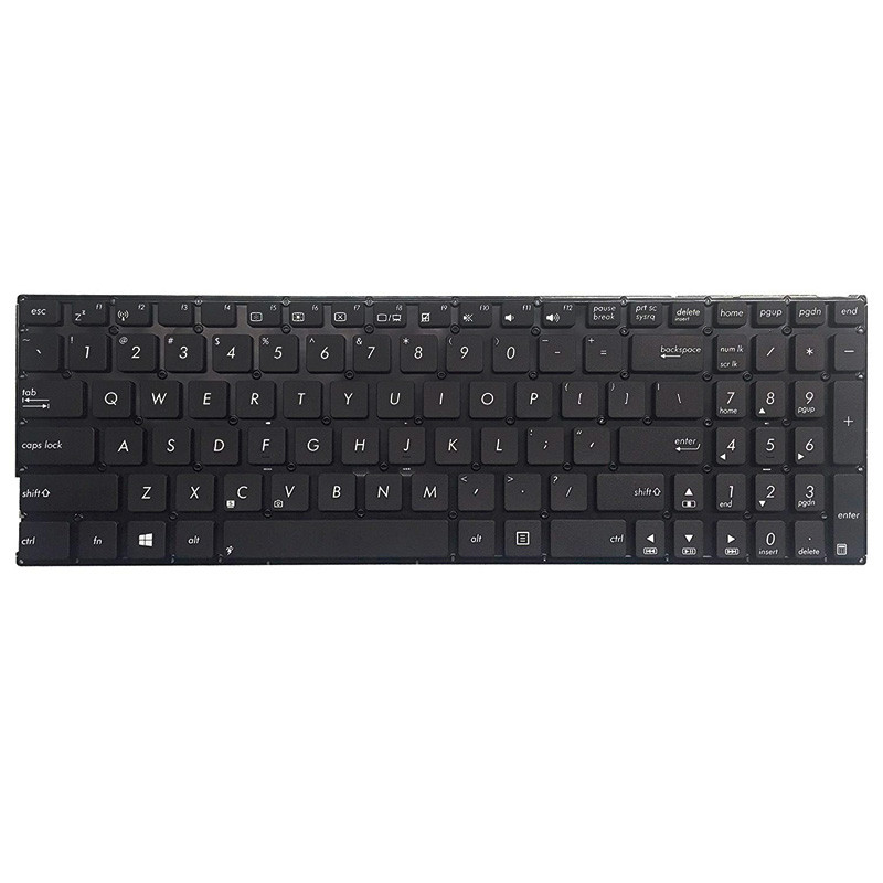 کیبورد لپ تاپ ASUS VivoBook K556 بدون فریم مشکی
