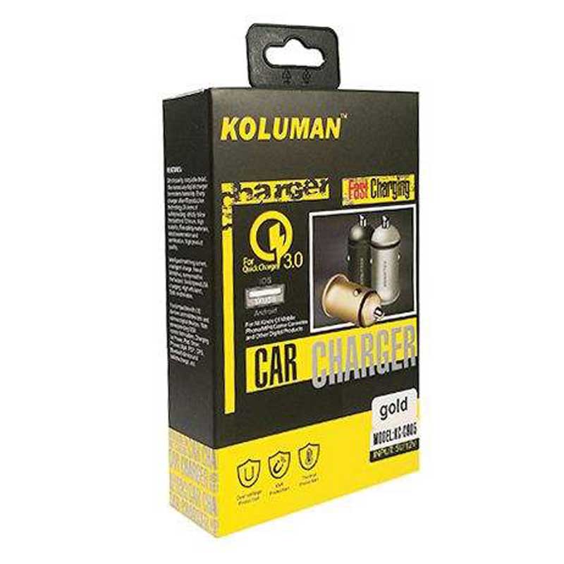 شارژر فندکی فست شارژ Koluman KC-C905 QC3 3.1A