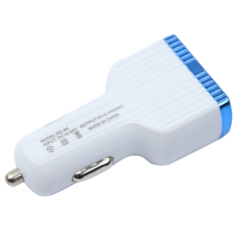 شارژر فندکی Lonid C702 3.1A + کابل میکرو اس بی