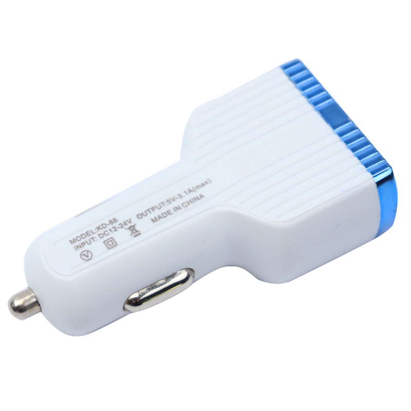 شارژر فندکی Lonid C702 3.1A + کابل میکرو اس بی