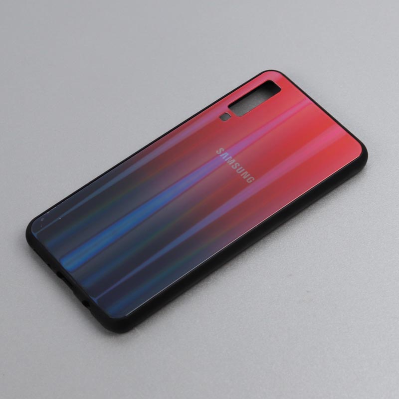 قاب لیزری پشت گلسی Samsung A7 2018 کد7 سری B