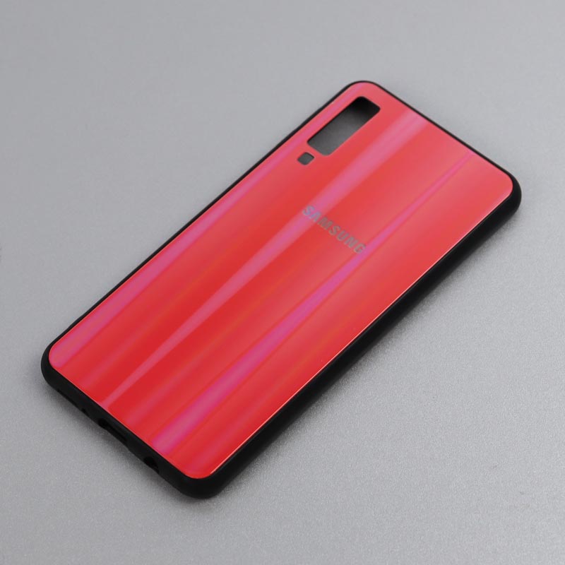 قاب لیزری پشت گلسی Samsung A7 2018 کد6 سری B