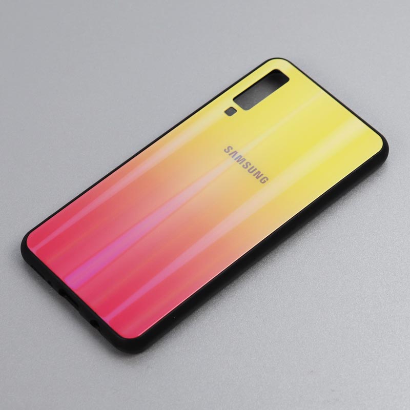 قاب لیزری پشت گلسی Samsung A7 2018 کد5 سری B