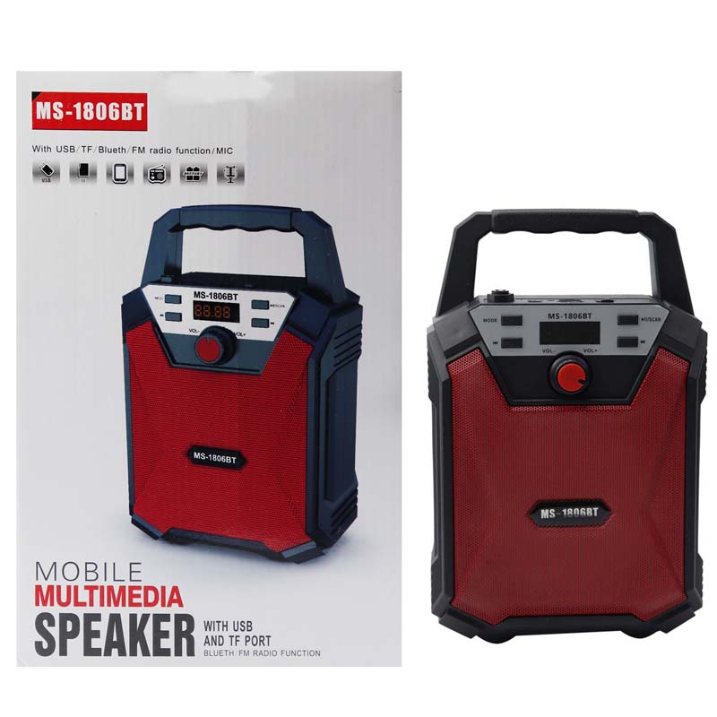اسپیکر بلوتوثی رم و فلش خور MS-1806BT