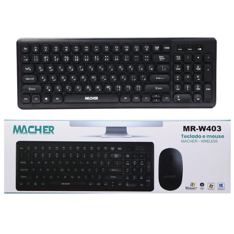 کیبورد و موس بی سیم مچر MR-W403